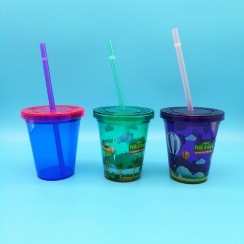 10oz tumbler with straw single wall