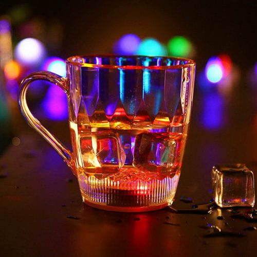 12oz led flashing change water activated beer whisky cup