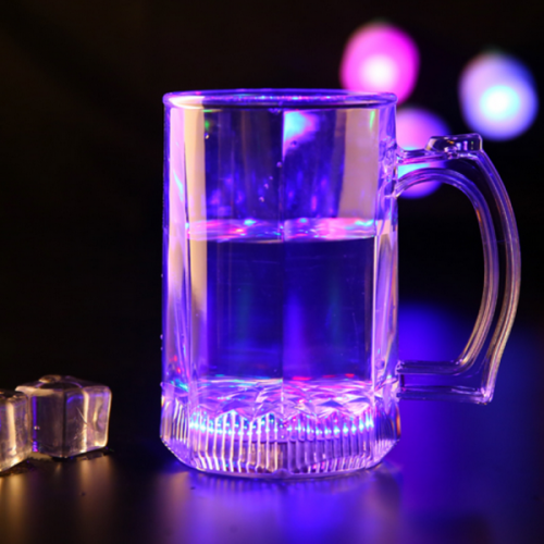 14oz Led flashing glass drinking cup