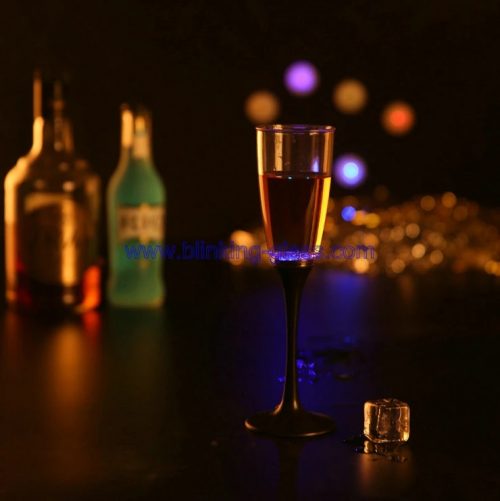 6oz Flashing plastic drinking champagne glass