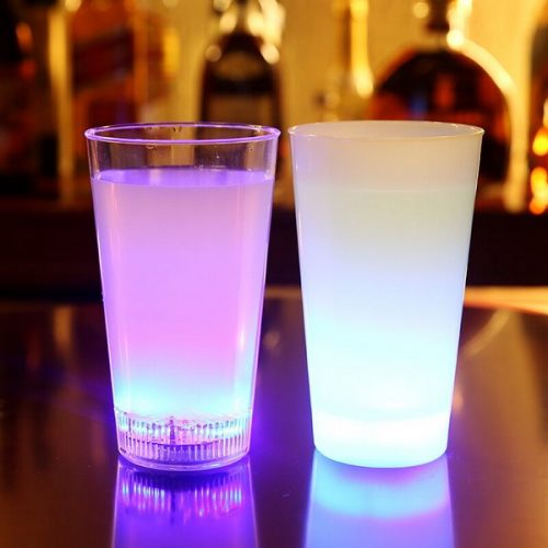 16oz Luminous led flashing liquid active drinking tumbler