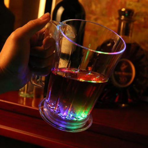 20oz plastic led flashing beer drinking cups bar