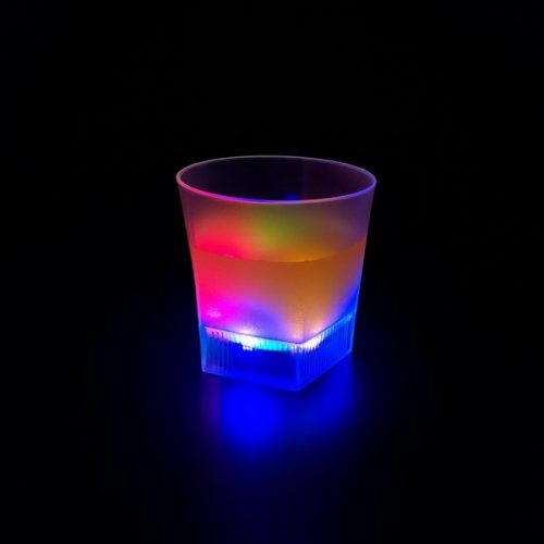 6oz led flashing change water activated beer whisky cup