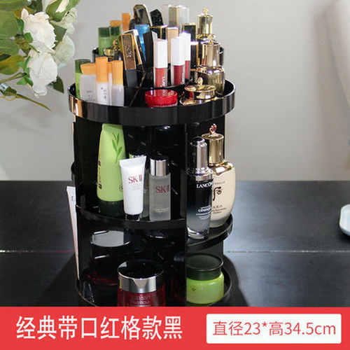 CJS02 Acrylic Makeup Organizer 360 Rotating Makeup Holder Stand for Beauty Caddy Skincare & Clear