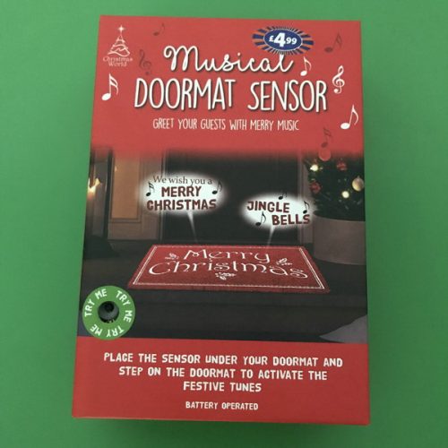 Merry Christmas musical door mat sensor