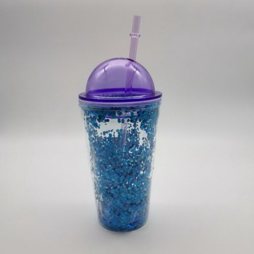 16oz double wall tumbler with dome lid