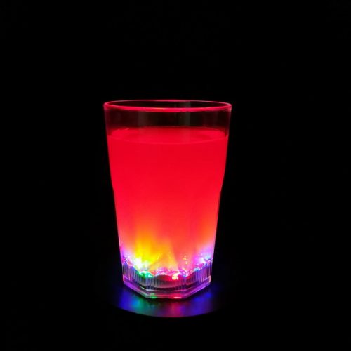 13oz led flashing whisky glass