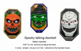 Spooky talking doorbell