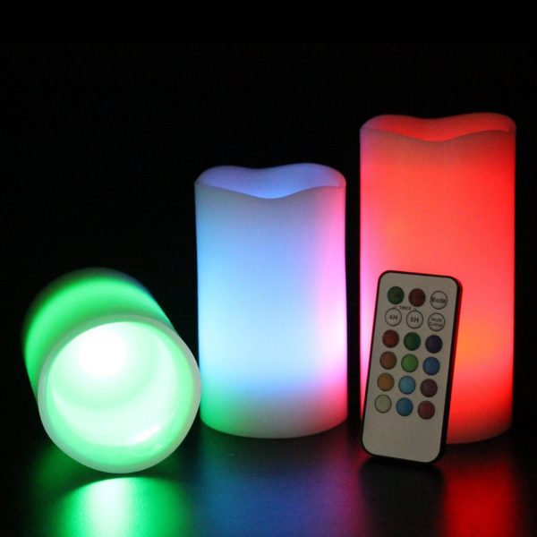 Remote control Colorful decoration Led Candle light