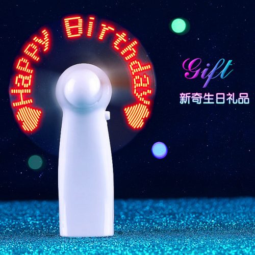 Led display mini fan