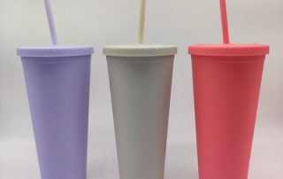 Video of 24oz Acrylic Studded Tumbler Cup With Straw and Lid