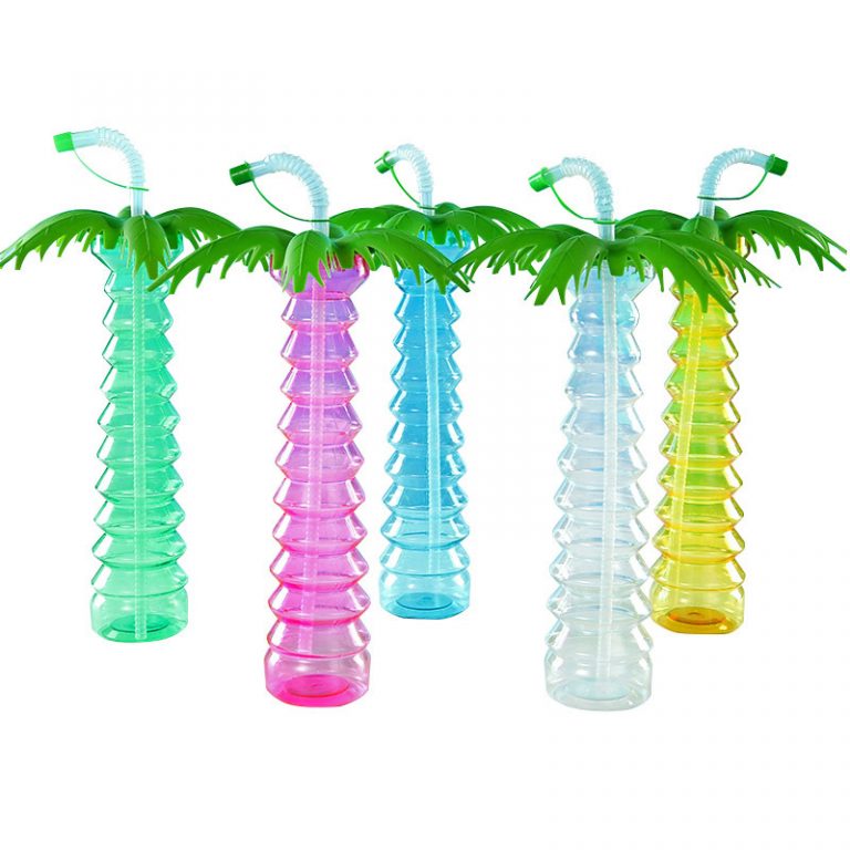 12oz Slush palm tree yard cup with lid with straw Party supplier of