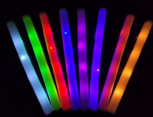 LED foam stick different design compare