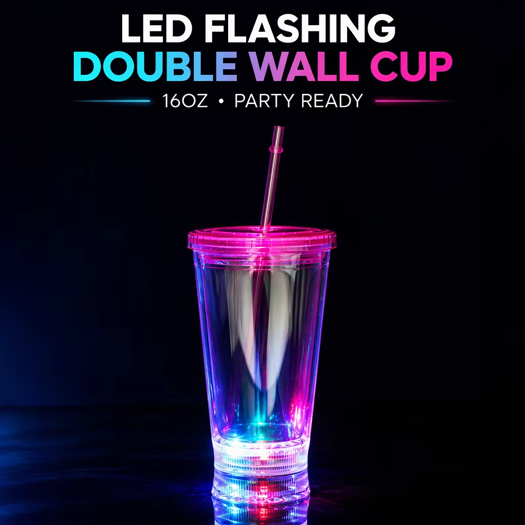 12oz LED light-up tumblers