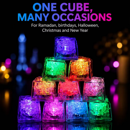 LED light-up ice cube product photo