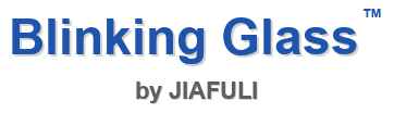 Blinking Glass by JIAFULI – LED Party Drinkware Logo